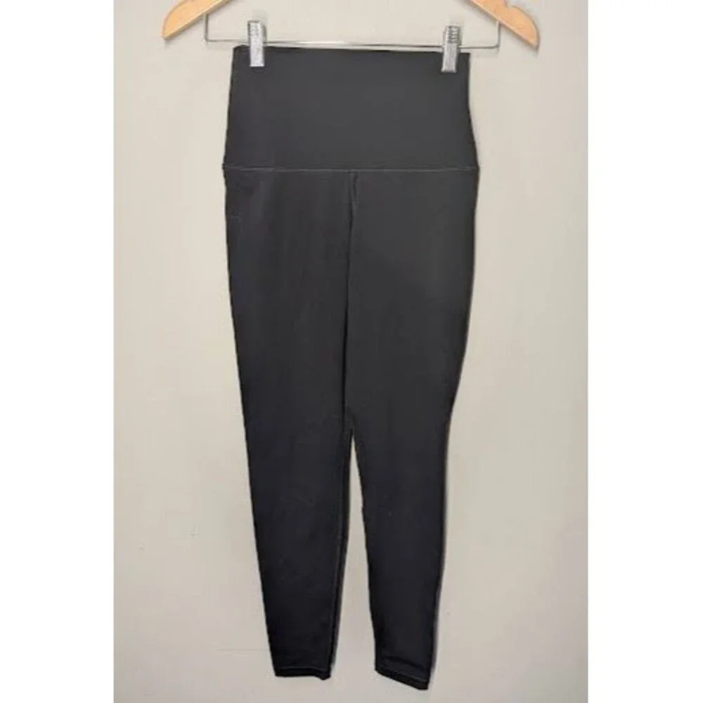 Lululemon Pants Womens 4 Black High Rise Ankle Leggings Yoga Athletic Running